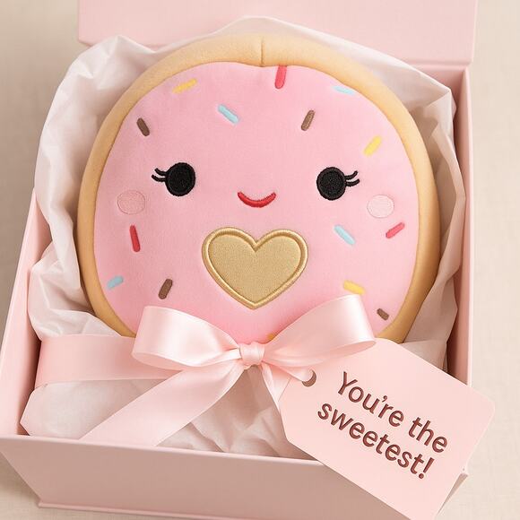 🧁 Squishmallows Dabria the Donut – 8” Plush - Foodie Squad Stuffed Animal Toy - Picture 2 of 10